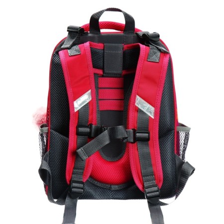 School backpack 38 x 30 x 16 cm, ergonomic back, stavia "york", pink-4