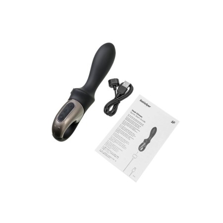 Unrealistic vibrator Satiffyer Heat Climax, 20.5 cm, silicone, black color-13
