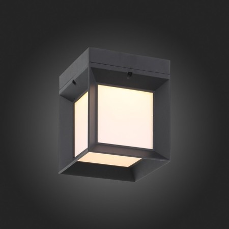 Wall lamp LED, 1x9W 3000k, 22x22x27 cm, black color, white-2
