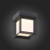 Wall lamp LED, 1x9W 3000k, 22x22x27 cm, black color, white