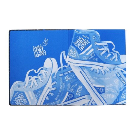 School diary for grades 1-11 "sneakers", firm covering with artificial leather foam, metal cutters, 48 ​​sheets, an offset block 80g/m2, universal cheat sheet-3