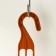 Suspended pot, 2 l, plastic, brown