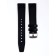 Watch strap with fast-removable hairpins, 20 mm, eco-leather, L-22 cm, black