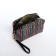 Cosmetic bag with lightning, black color