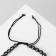 Bracelet unisex "hematite" skull, black color with silver, d = 6 cm