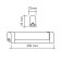 Linear LED lamp ERA Line LLLED-04, 300x23x35 mm, IP20, 4W, 380LM, 4000K, white