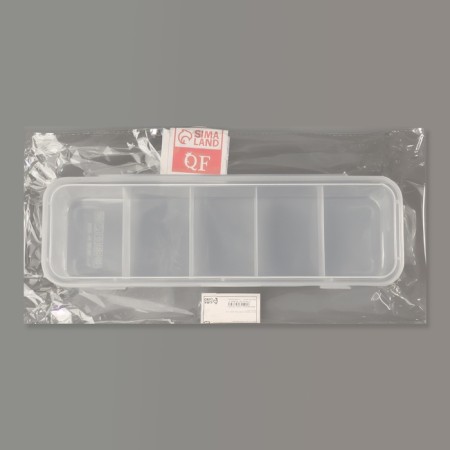 Organizer for storage, with a lid, 28 × 9 × 7 cm, transparent-3