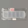 Organizer for storage, with a lid, 28 × 9 × 7 cm, transparent