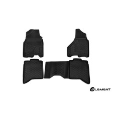 3D mats in the cabin for Dodge Ram, 2017-2018, Crewcab, (USA), 4 pcs.