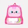 Baby backpack on lightning, 2 outer pockets, pink color