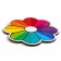 Wooden puzzle for children "Flower", we study the colors