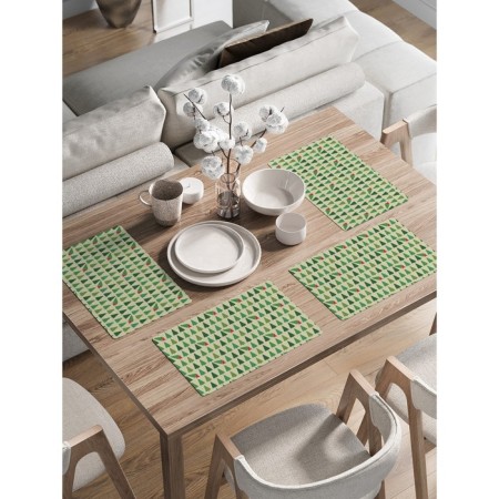 A set of napkins for setting the table "stole a Christmas tree", rectangular, rounded edges, size 30x46 cm, 4 pcs