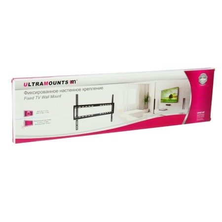 Ultramounts UM814F bracket, for TV, fixed, 37-75 ", 19.5 mm from the wall, black-3