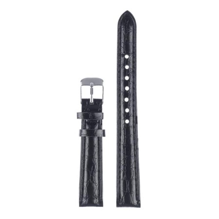 Solomon watch strap, 14 mm, eco-leather, L-20 cm, black-1