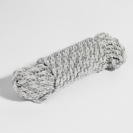 Cord twisted, d = 5 mm, 9 ± 1 m, silver color-2
