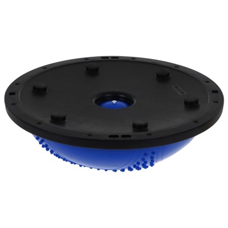 Half -sphere BOSU gymnastic onlytop, massage, with a pump, 55x25 cm, blue color-17
