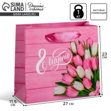 Package Gift Laminated Horizontal, Packaging, Women's Day, ML 27 x 23 x 11.5 cm