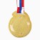 Medal for application of 185, "stars", d = 5 cm. Color gold. With a ribbon