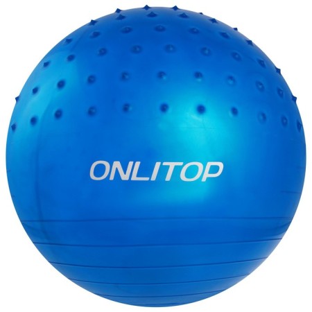 Fitball ONLYTOP D = 65 cm, 1000 g, semi -massage, MIX color-13