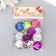 Buttons plastic for creativity 2 punctures "Kant Rhin" set 15 pcs Mix d = 1.8 cm