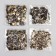 Installation button, alpha (S-shaped), iron, d = 10 mm, bronze color