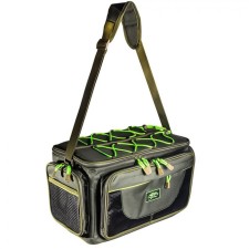Fisherman Tramp bag with plastic boxes (4pcs), 40 x 27 x 24 cm, size L