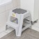 Stool with step and box "Wolf", color mix