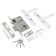 Smeal castle with handles "Ptimash" Zv4-3.08 (ZV4-1.55), m/o 55, white
