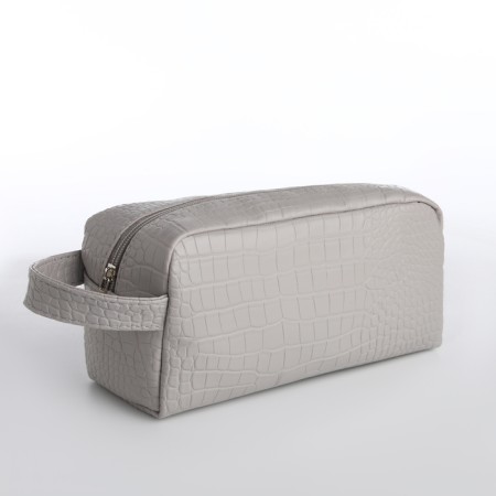 Lightning cosmetic bag, gray color