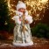 Snow Maiden "White fur coat with a staff" moves, 40 cm