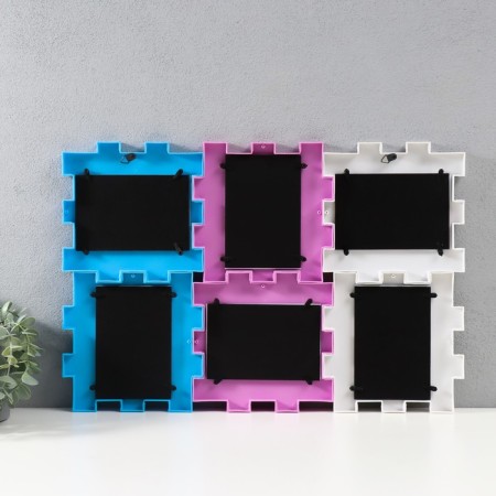 Multipher "Designer" in 6 photos, 10x15 cm, plastic, col. multi -colored-2
