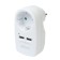 Adapter 1 Nest + 2 USB port on the European fork s/h 16a 230v 3680W ip20 white 27418 6,