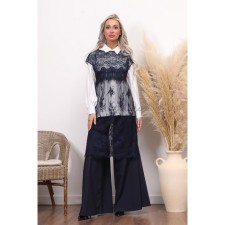 Women's tunic, size 42, blue color
