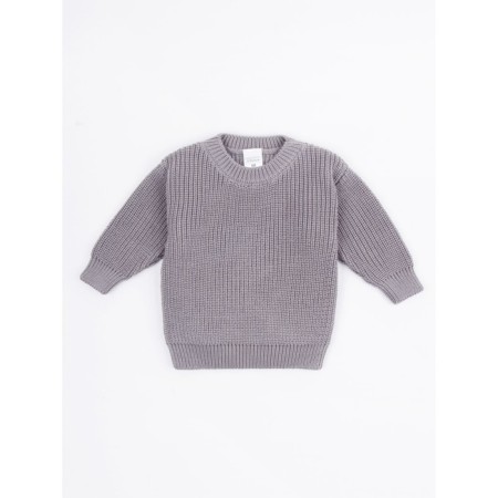 Sweater Knitted Children's Amarobaby Pure Love Buddy, height 92 cm, color gray color-11