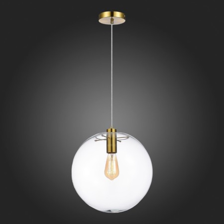 STL LUCE Sus. SL1056.233.01. Noor. 1x60 W, E27, 35x35x33 cm, gold color-2