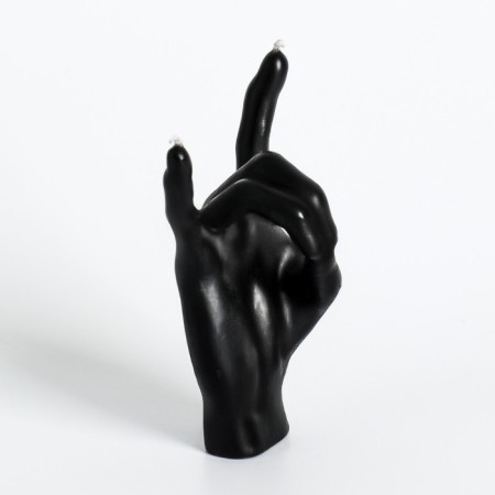 Figure candle "hand-koza", 10x4 cm, black-5