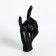 Figure candle "hand-koza", 10x4 cm, black