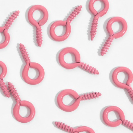 Holder for a screw pendant (set 50 pcs.) 0.8 × 0.3 × 0.1 cm, pink color