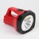 Flight battery flashlight, 2 W+3 W, 800 mAh, 11 x 18 cm, red
