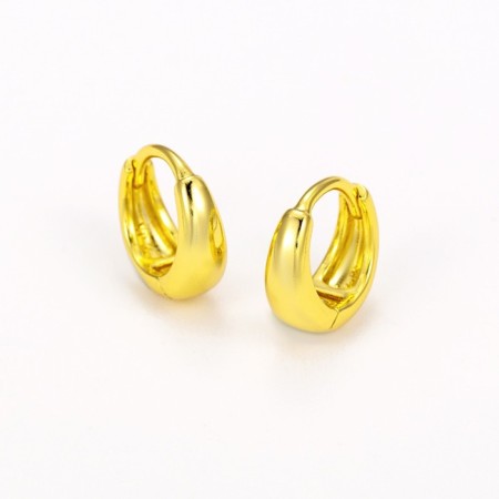 Xuping-ring earrings volume, d = 1.1 cm, color gold-4