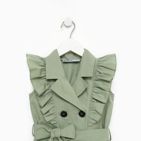 Baby Double-breasted KAFTAN, size 34 (122-128 cm), olive color-7