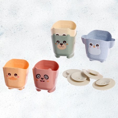 A set of cups for the bathtub "animals", 5 items-5