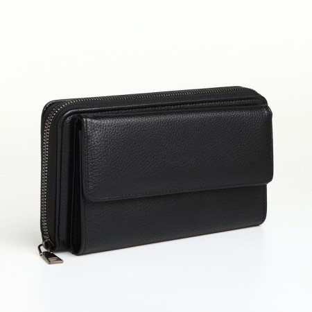 Male clutch on lightning, textura, black color