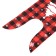 Polyethylene gift package with ears "Red Cage", 13 x 23 cm