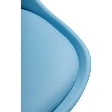 Computer chair Kolin Metal/Eco -leather/Plastic, Chrome/Blue 49x56x78 cm-5