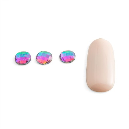 Rhinestones for the design of nails chameleon Pole "Circle", 10 pcs