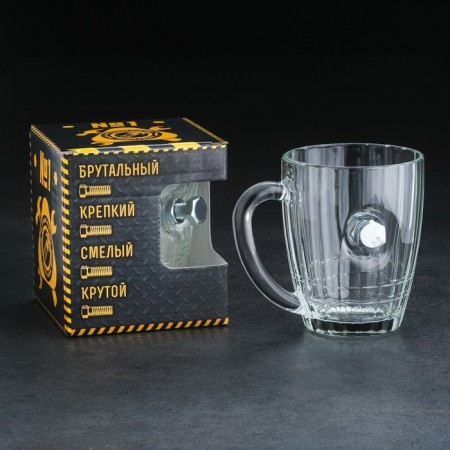 The mug "impenetrable", with a bolt, for beer, 500 ml-5