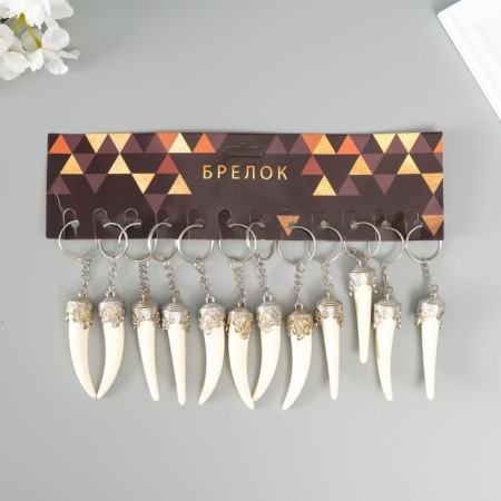 Browler Metal "Fang" White 6x1.7 cm-3