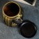 Pot - Organizer "Cleopatra" black with gold, 1.6l/ 16x17x16cm