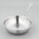 Frown of stainless steel luxstahl, d = 26 cm, h = 7.5 cm, triple bottom, induction
